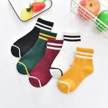 Load image into Gallery viewer, 5 Pairs Baby Boys Winter Socks Cartoon Bear Kids Spring Autumn Cotton Breathable For Kids