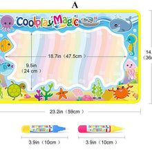 Load image into Gallery viewer, Magic Water Painting Drawing Mat & 2 Pens Doodle Board Coloring Books for Kids Children Educational Toys