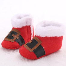 Load image into Gallery viewer, Unisex Baby Shoes Baby Boys Girls Winter Warm Santa Claus First Walkers Cute Christmas Baby Boots