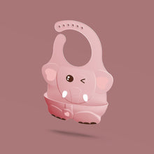 Load image into Gallery viewer, Silicone Baby Eating Bib Children Adjustable Large Boy Girl Saliva Pocket Super Soft Waterproof Bibs For Kids