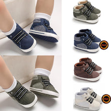 Load image into Gallery viewer, 0-18M Newborn Baby Soft Sole Shoes Boys Kids Lace-Up Ankle Boots Sneakers Perfect Baby Gift