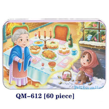 Load image into Gallery viewer, New 60 Pieces Wooden Puzzle Kids Toy Cartoon Animal Wooden Puzzles Child Early Educational Learning Toys for Christmas Gift