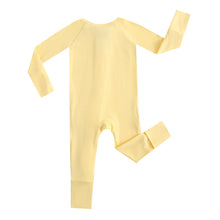Load image into Gallery viewer, Happy Yellow Zippered Baby Romper