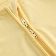 Load image into Gallery viewer, Happy Yellow Zippered Baby Romper