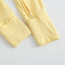 Load image into Gallery viewer, Happy Yellow Zippered Baby Romper