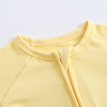Load image into Gallery viewer, Happy Yellow Zippered Baby Romper