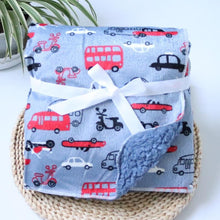 Load image into Gallery viewer, Baby Blankets New Layer Coral Fleece Infant Swaddle Wrap Owl Printed Newborn Baby Bedding Blanket