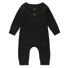 Load image into Gallery viewer, Infant Baby Boy And Girl clothes One-Piece Knitted Solid Long Sleeve Romper Jumpsuit In Classic Deisgn