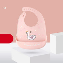 Load image into Gallery viewer, Modern Baby Bibs Waterproof Silicone Feeding Baby Saliva Towel Newborn Cartoon Aprons Baby Bibs Adjustable Burp for Baby Kids