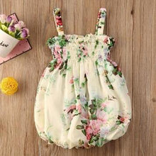 Load image into Gallery viewer, Luxury Modern Colorful Floral Design Toddler Baby Girl Summer Floral Print Sleeveless Dress FOr Baby Girls