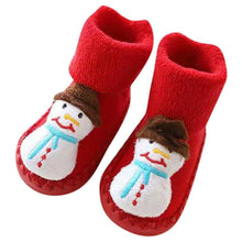 Load image into Gallery viewer, Baby Socks Christmas Newborn For Baby Boys/Girls Christmas Floor Socks Anti-Slip Baby Step Socks For Baby Kids