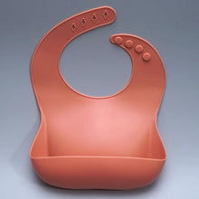 Load image into Gallery viewer, Newborns Solid Silicone Baby Feeding Bibs Burp Cloths Fashionable Breastplate Baby Stuff For Kids