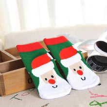 Load image into Gallery viewer, Luxury Christmas Cotton Winter Autumn Baby Girls Boys Kids Socks Children Terry Snowflake Elk Santa Claus Christmas Sokcs for Kids