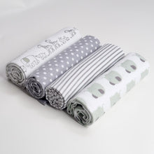 Load image into Gallery viewer, Baby Blanket Set 100% Cotton Flannel Baby Swaddles Soft Newborns Blankets Baby Blankets Baby Swaddle Wrap