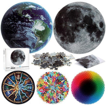 Load image into Gallery viewer, 1000pcs Modern Round Puzzles Toys Puzzles Educational Toys Puzzles For Adults Interesting Goods Learning And Education Moon and Planets Puzzles