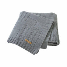 Load image into Gallery viewer, Baby Blanket Knitted Newborn Swaddle Wrap Blankets Super Soft Toddler Infant Bedding Quilt For Bed Sofa Basket Stroller