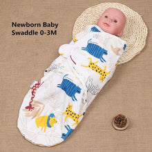 Load image into Gallery viewer, Baby Blanket Infant Cotton Breathable Envelop Swaddle Blankets For Newborn Baby Hooded Sleepsack