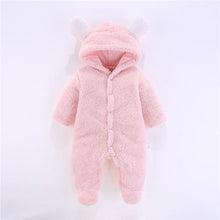 Load image into Gallery viewer, Newborn Winter Hoodie Baby Rompers Outwear Infant Baby Jumpsuit 3M -12M For Girls and Boys Winter Romper