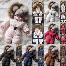 Load image into Gallery viewer, Winter Clothes For Infant Baby Hooded Warm Thick Snowsuit Jumpsuit Romper for Boys and Girls Style