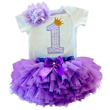 Load image into Gallery viewer, New Trend Dress For Baby Girls First 1st Birthday Baby Clothing Toddler Summer Clothes For Birthday Party