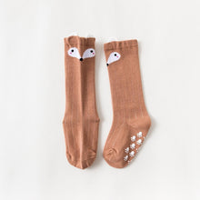 Load image into Gallery viewer, White Baby Sock Non Slip Cotton Long Socks Newborn Knee High Socks For Baby Girls Super Elastic Cute Design