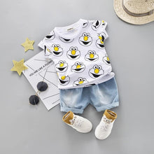 Load image into Gallery viewer, Fashion Infant Clothing Set for Boys and Girls Cute Summer Casual Clothes Set Top+Shorts Kids Clothes Summer Edition T shirt and Pants Set