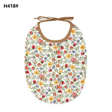 Load image into Gallery viewer, Floral Vintage Newborn Double Side Bibs Boys Girls Waterproof Linen Cotton Saliva Towel