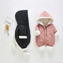 Load image into Gallery viewer, Modern Elegant Winter Children's baby Plush Thickened Cotton Jumpsuit Jacket For New Baby Boys and Girls