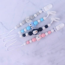 Load image into Gallery viewer, Handmade Animal Pendant Pacifier Clips Chain Nipple Holder for Infant Baby Pacifier