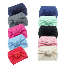Load image into Gallery viewer, Head wrap Baby Headband Top Knot Headbands Over Sized Bow Hair Newborn Head Band For Baby Girl In elegant Modern Design