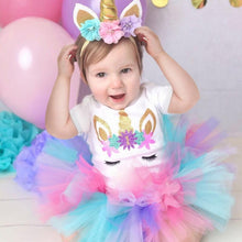 Load image into Gallery viewer, New 1st Birthday Tutu Baby Infant Christening Cake Dresses for Party Kids 1 Year Baby Girl For Birthday Party