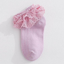 Load image into Gallery viewer, New Baby Socks Cute Lace Flower Bows Newborn Baby Girl Socks Cotton Princess Girls Socks