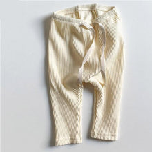 Load image into Gallery viewer, Baby Boys Girls Solid Leggings Toddler Ribbed Pants Little Boy Casual Pants Kids Trousers