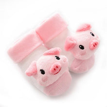 Load image into Gallery viewer, Cartoon Newborn Baby Toddler Floor Non-slip Socks Cotton With Bell Doll Baby Girls & Boys Soft Shoes For Kids