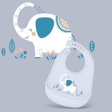 Load image into Gallery viewer, Adjustable Oil-proof Food Grade Silicone Drool bib Soft And Comfortable Saliva Towel Lunch Baby Bib For Babies and Kids