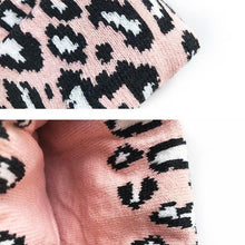 Load image into Gallery viewer, Matching Family Outfits Leopard Children Hats Mother Kids Hats Winter Kids Caps For Mother & Daughter in Elegan Leopard Design