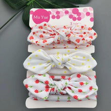 Load image into Gallery viewer, Baby Headband Flower Print Hair Wear for Newborn Baby Girl Headband for Little Girl Headbands Children Bow