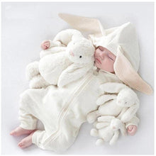 Load image into Gallery viewer, Elegant Baby Clothes Rompers Jumpsuits Newborn Cartoon Little Bee Rabbit Ears Zipper Clothes Cotton Jackets For Kids