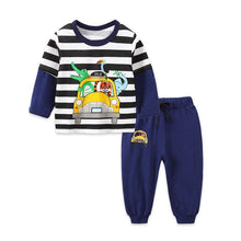 Load image into Gallery viewer, Baby Boy Clothes Cotton Clothing Sets Cartoon Long-sleeved T-shirt Pants Infant Clothes 2pcs Ste For Boys and Girls Kids
