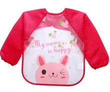 Load image into Gallery viewer, Modern Luxury NEW Baby Cute Cartoon Waterproof Long Sleeve Apron Baby Feeding Bib for Children Baby and Kids