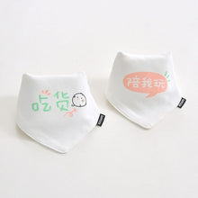 Load image into Gallery viewer, 2 Pcs Baby Bibs Bandana Cotton Double Layers Drool Bib For Boys And Girls Triangle Bibs Infant Towel