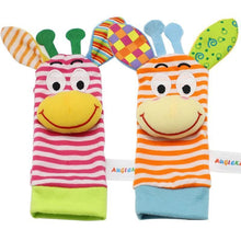 Load image into Gallery viewer, Colorful Wrist Rattles Infant Baby Kids Socks Rattle Toys Foot Socks Educational Toy High Quality Babies Gift