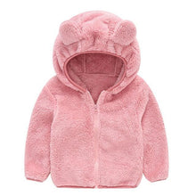Load image into Gallery viewer, Winter Baby Girls Clothes Fur Coat Fleece Warm Hooded Jacket Children's Outerwear Coat For Girls