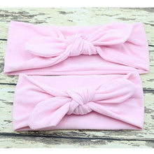 Load image into Gallery viewer, Modern Mother & Daughter Rabbit Ears Bow Hair Bands Cloth Headband Bowknot Headwear Bow