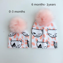 Load image into Gallery viewer, Fashion Newborn Baby Children Hat Cap Pompom Infant Toddler Comfortable Hats Beanies For Kids Boys And Girls