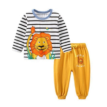 Load image into Gallery viewer, Baby Boy Clothes Cotton Clothing Sets Cartoon Long-sleeved T-shirt Pants Infant Clothes 2pcs Ste For Boys and Girls Kids