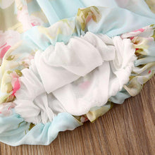 Load image into Gallery viewer, Luxury Modern Colorful Floral Design Toddler Baby Girl Summer Floral Print Sleeveless Dress FOr Baby Girls