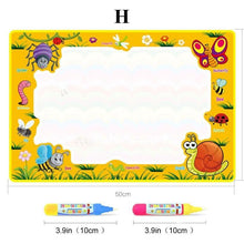 Load image into Gallery viewer, Magic Water Painting Drawing Mat & 2 Pens Doodle Board Coloring Books for Kids Children Educational Toys