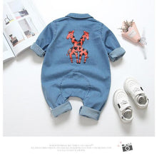 Load image into Gallery viewer, Modern Baby Newborn Jeans Style Romper and Jumpsuit Cartoon Jumpsuit Baby Boy Clothes