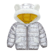 Load image into Gallery viewer, Shiny Modern Luxury Speciall Designed Winter Outerwear Hooded Coat & Jacket Winter Fashion Kids clothing Models For Babies and Girls 3-24 Months